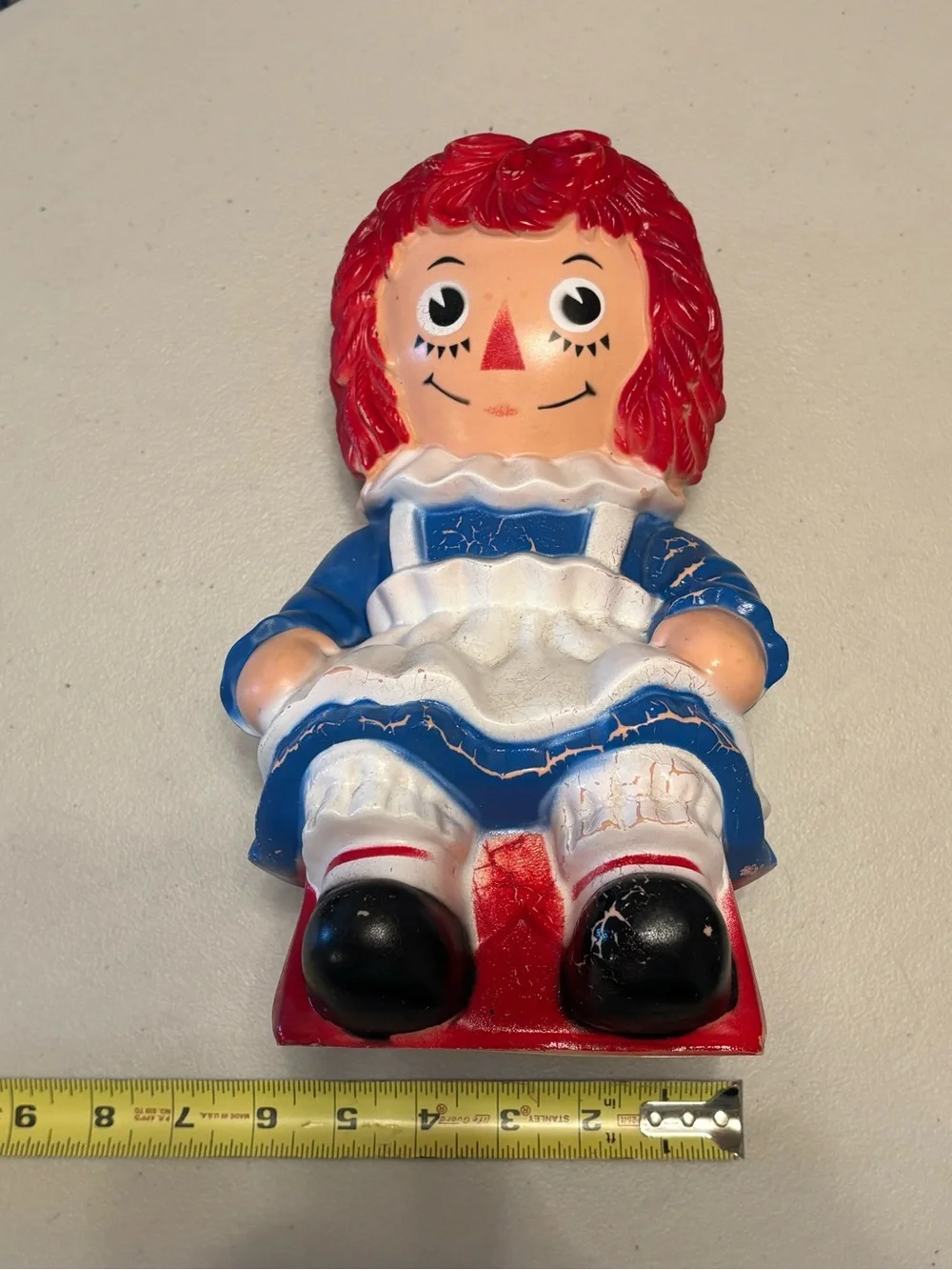 Vintage 1970s Ragedy Ann Piggy Bank